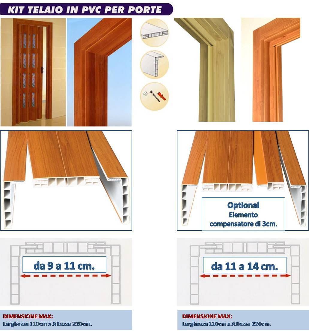 Coprifili Per Porte Interne.Kit Telaio Arco Di Passaggio Completo Di Coprifili Per Porta A Soffietto Ebay